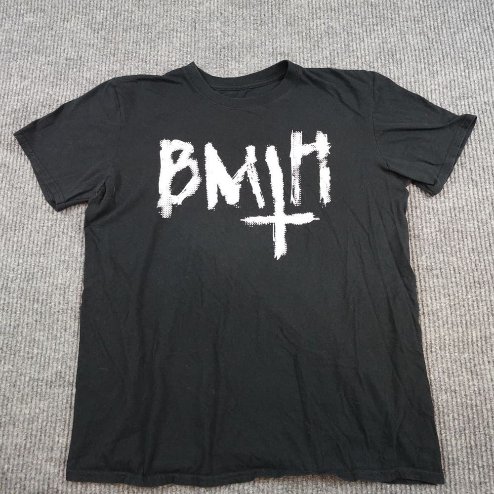 BMTH Bring Me The Horizon Mens Medium Black Graphic Rock Metal Band T-Shirt